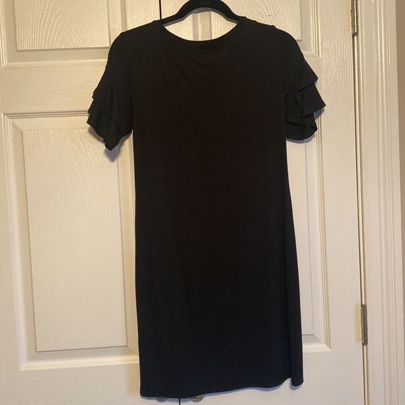 WHBM NWOT Sneaker dress/t-shirt dress. Black. Size XS - Picture 5 of 6